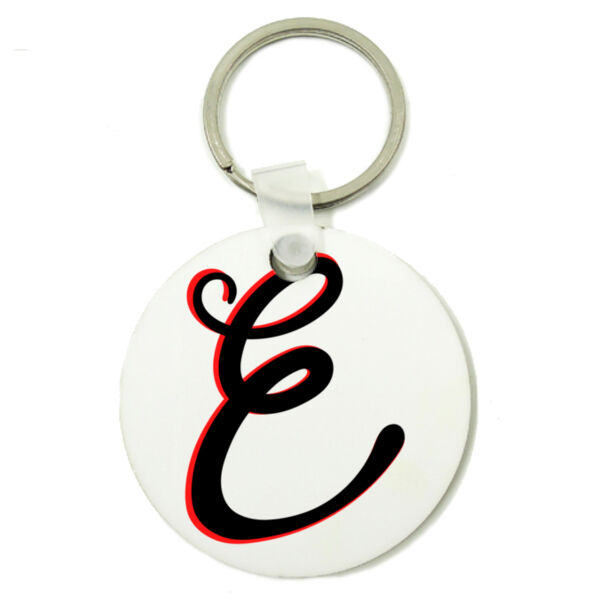 Feeling Red Emotions - Round Key Ring Thumbnail