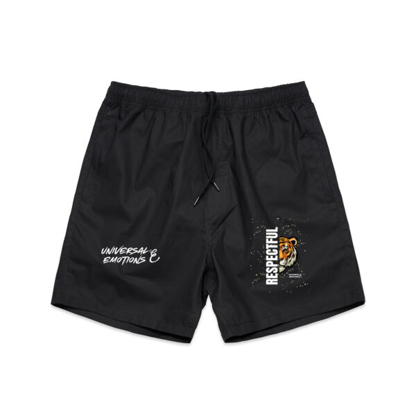 Respectful/Tiger UE - AS Colour Men's Beach Shorts Thumbnail