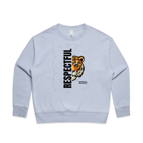 Respectful/Tiger UE - AS Colour Women's Relax Crew Thumbnail